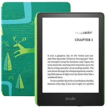 Amazon Kindle Paperwhite 5 16GB Kids Edition - Nero (incl. Emerald Forest Cover)